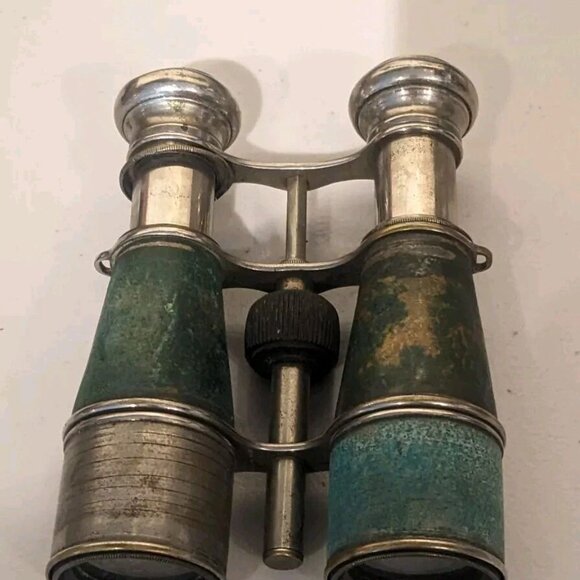 Vintage WORLD WAR II Army Binoculars CANADA Brass Military Spec Antique - Picture 4 of 12